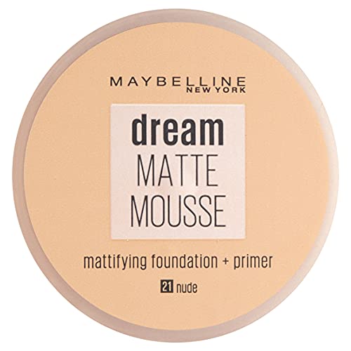 Maybelline New York Dream Matte Mousse Foundation Plus Primer 21 Nude