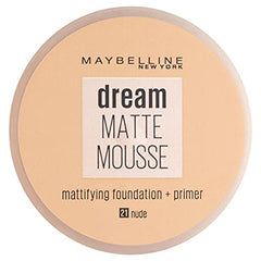 Maybelline New York Dream Matte Mousse Mattifying Foundation & Primer - Nude 21