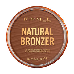Rimmel London Natural Bronzer, Long-Lasting Ultra-Fine Powder – 004 Sundown, 14g
