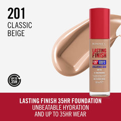 Rimmel Lasting Finish 35Hr Foundation 201 Classic Beige 30ml