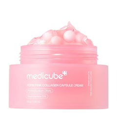medicube PDRN Pink Collagen Capsule Cream Sodium DNA and Niacinamide 5% Hydrating Firming Face Moisturiser, 55g