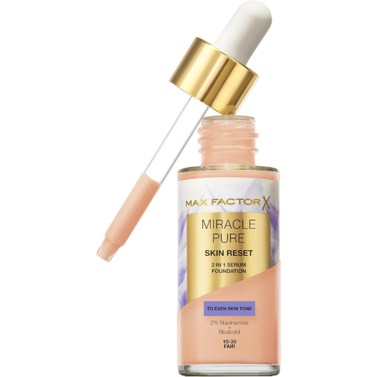 Max Factor Miracle Pure Skin Reset Serum Foundation 10-30 Fair 30ml