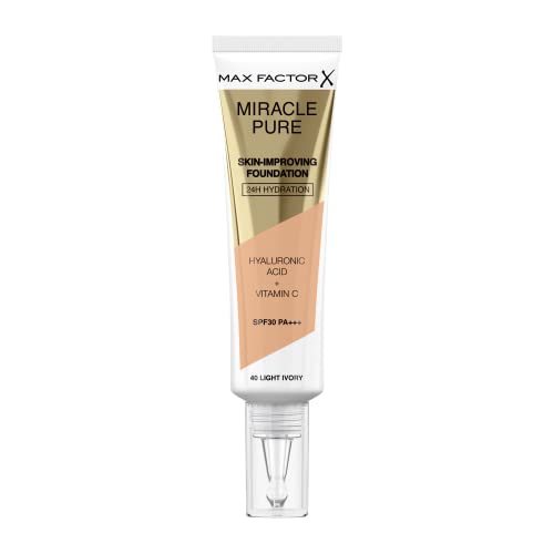 Max Factor Miracle Skin Improving Foundation Hydrating Formula with Hyaluronic Acid & Vitamin E