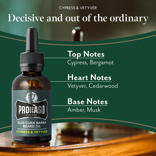 Proraso Beard Oil Cypress & Vetyver 30 ml