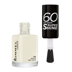 Rimmel London Nail Polish – Shade 703 White Hot Love, 8ml