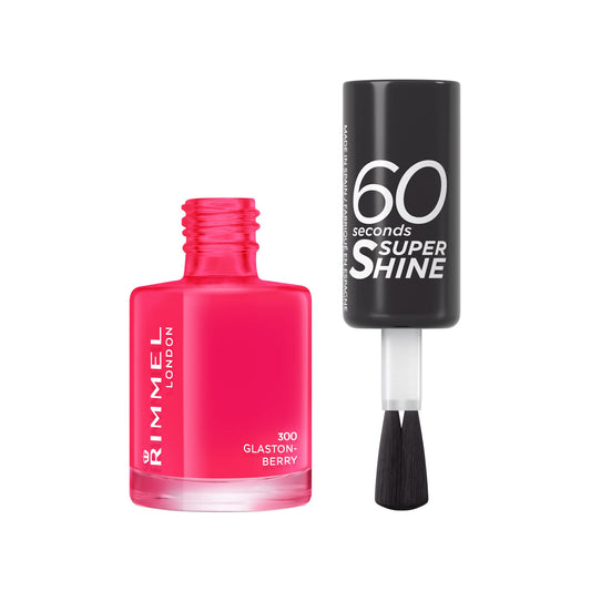 Rimmel London 60 Seconds Super Shine by Rita Ora Nail Polish 300 Glaston-Berry 8 ml