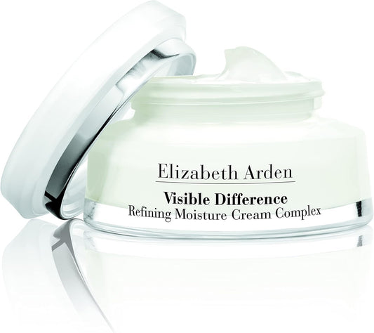 Elizabeth Arden Visible Difference Refining Moisture Cream Complex for Face, Rich Emollient Formula for Anti-Ageing & Tired Skin – 75ml