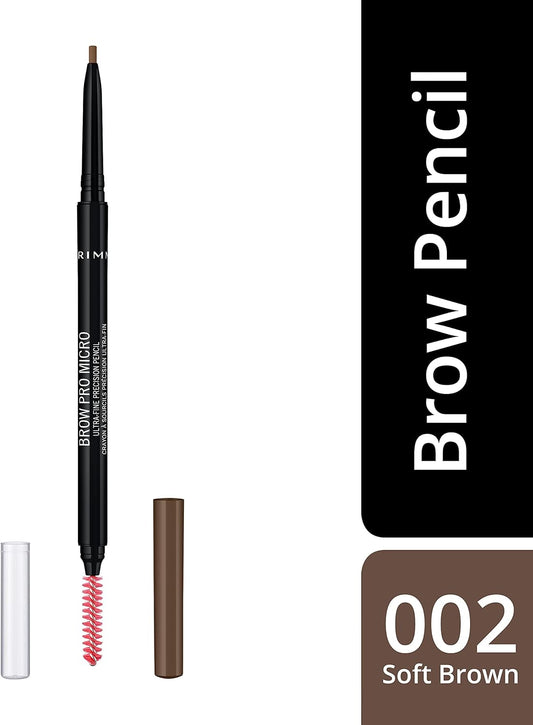 Rimmel London Brow Pro Micro Ultra-Fine Precision Pencil 002 Soft Brown