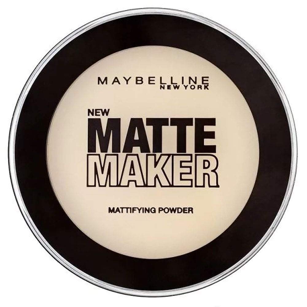 Maybelline New York Matte Maker Mattifying Face Powder, Long-Lasting Matte – 10 Classic Ivory