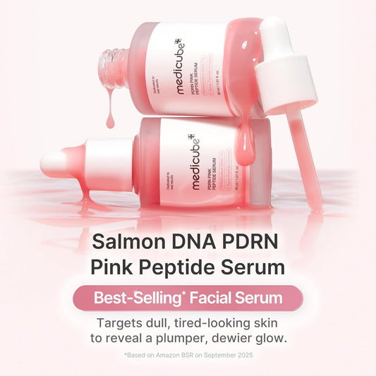 medicube PDRN Pink Peptide Serum Hydrating Firming Face Serum with 1% Sodium DNA, 30ml
