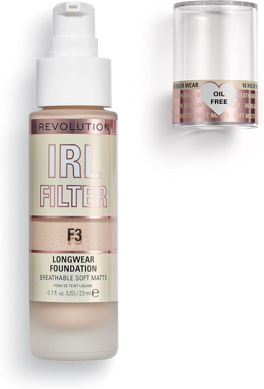 Revolution Beauty London IRL Filter Longwear Foundation F3 23ml