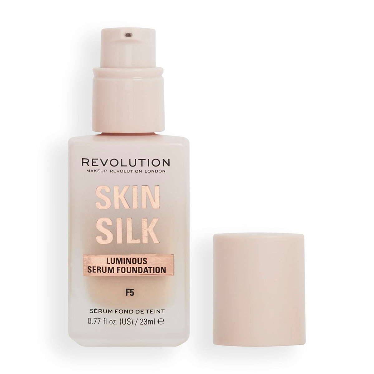 Revolution Skin Silk Luminous Serum Foundation, Lightweight & Radiant – F5, 23ml