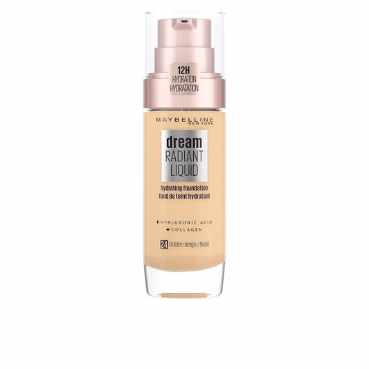 Maybelline Dream Radiant Liquid Hydrating Foundation – Shade 24 Golden Beige Nude, 30ml