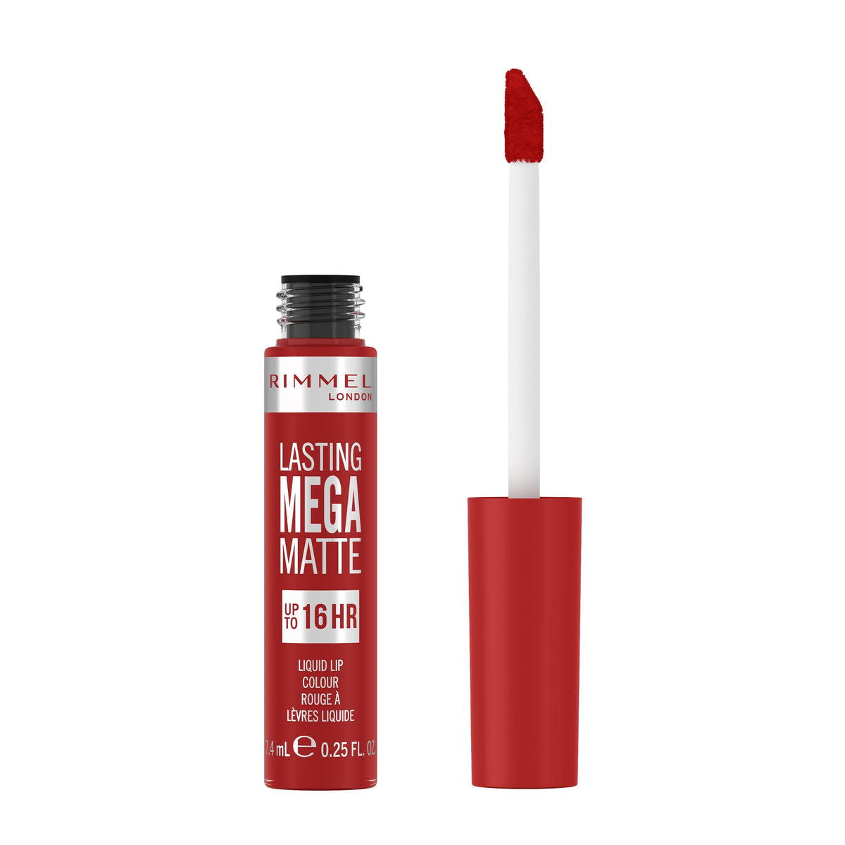 Rimmel Lasting Mega Matte Liquid Lipstick, Long-Lasting Red – Shade 500 Fire Starter, 7.4ml