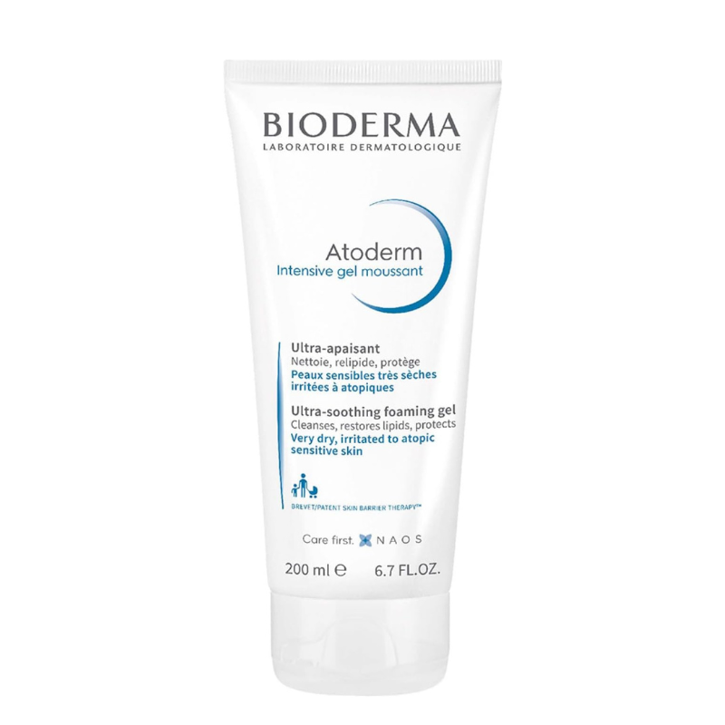 Bioderma Atoderm Ultra-Soothing Foaming Gel for Very Dry, Irritated to Atopic Sensitive Skin, 200 ml