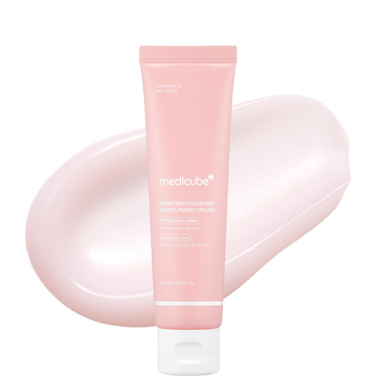 medicube PDRN Pink Hyaluronic Moisturising Cream Hydrating Face Cream with Sodium DNA, 50ml