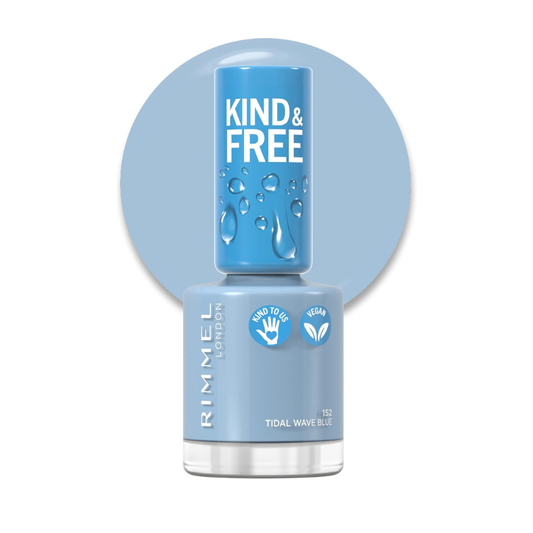 Rimmel London Kind and Free Clean Nail Polish 8ml 152 Tidal Wave Blue