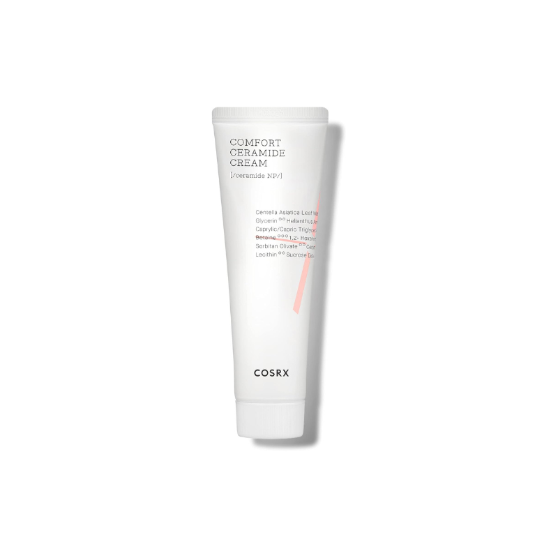 COSRX Comfort 1% Ceramide and 50% Centella Asiatica Leaf Extract Cream for Lasting Hydration and Strengthening Skin Barrier for Dry Skin