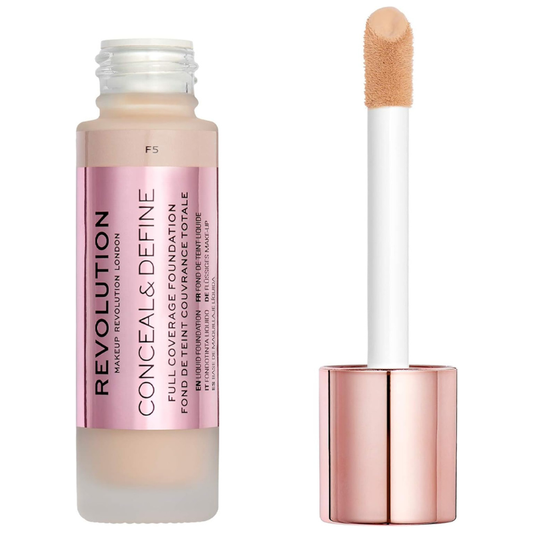 Revolution Beauty London Conceal and Define Foundation – F5, 23 ml