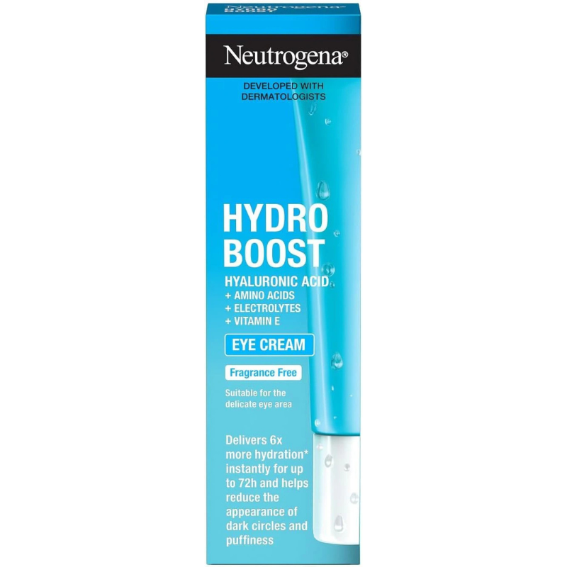 Neutrogena Hydro Boost Hyaluronic Acid, Fragrance-Free Eye Cream - 15ml