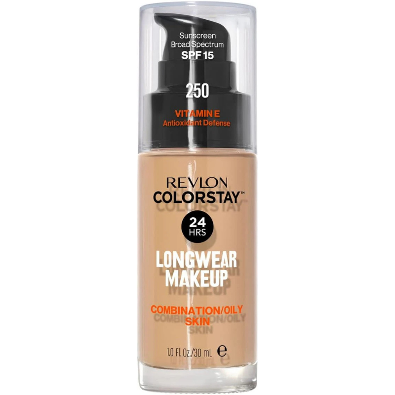 Revlon ColorStay Liquid Foundation for Combination/Oily Skin – 250 Fresh Beige, 30 ml