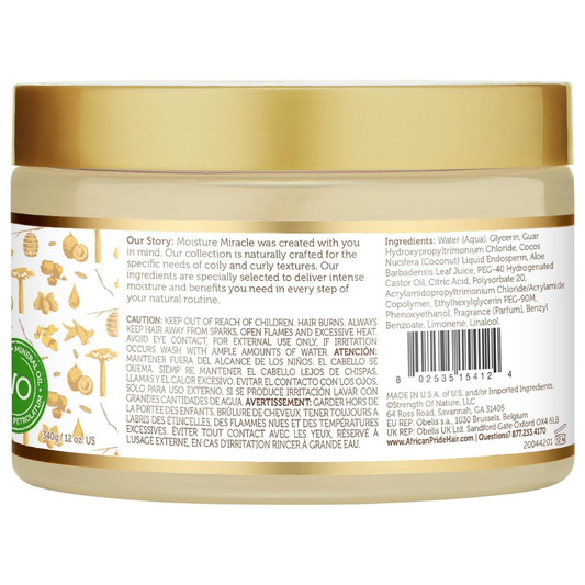 African Pride Moisture Miracle Aloe & Coconut Water Pre-Shampoo Detangle & Condition Treatment, 354ml