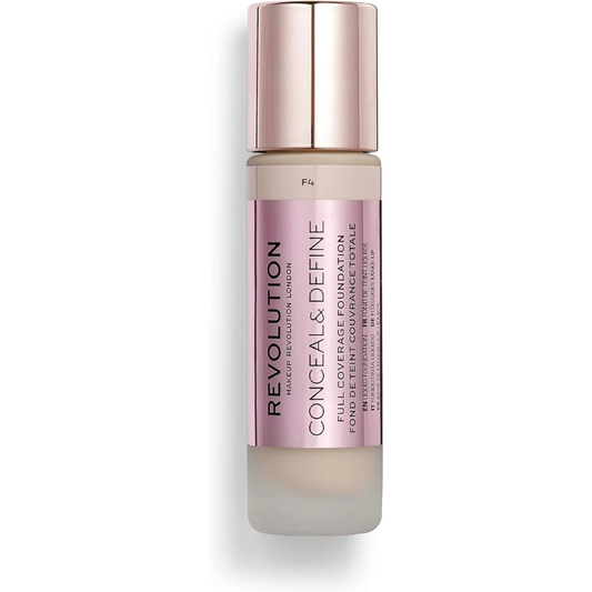 Revolution Beauty London Conceal and Define Foundation F4 23ml
