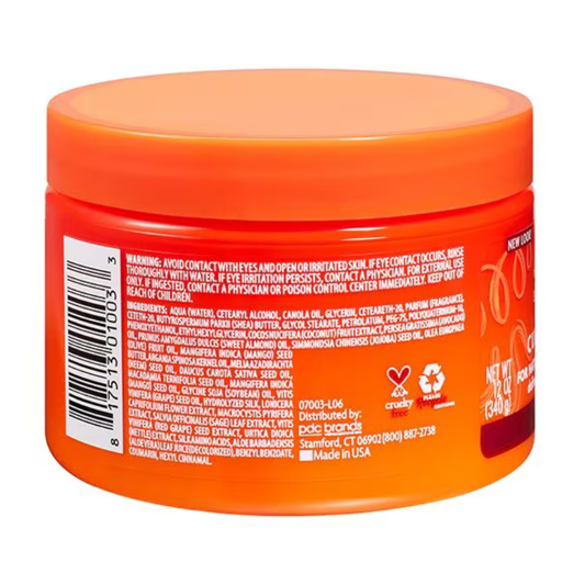 Cantu Shea Butter Natural Hair Coconut Curling Cream for Defined, Moisturised Curls, 340g
