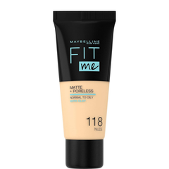 Maybelline Fit Me Foundation for Normal to Dry Skin – 118 Nude, 30 ml