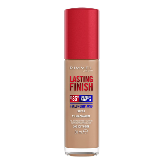 Rimmel Lasting Finish 35HR Liquid Foundation – 200 Soft Beige, 30ml