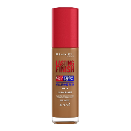 Rimmel Lasting Finish 35H Full Coverage Foundation – 500 Toffee, 30 ml