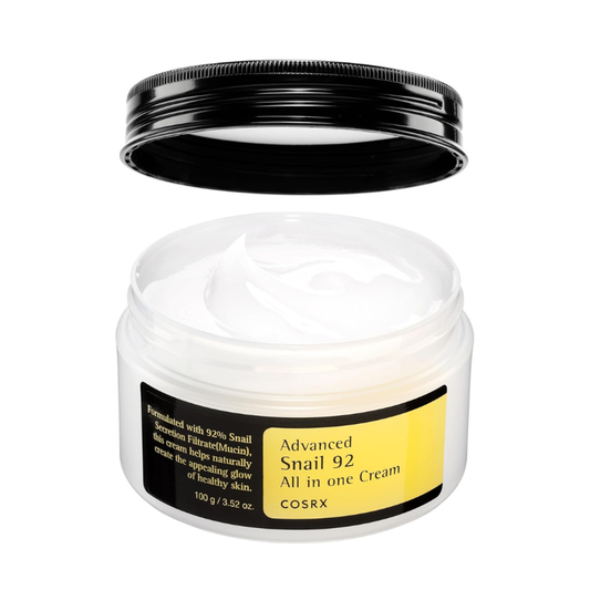 COSRX Advanced Snail 92 All In One Face Cream Snail Mucin Moisturiser for Dry Sensitive & Anti-Ageing Skin, 100g
