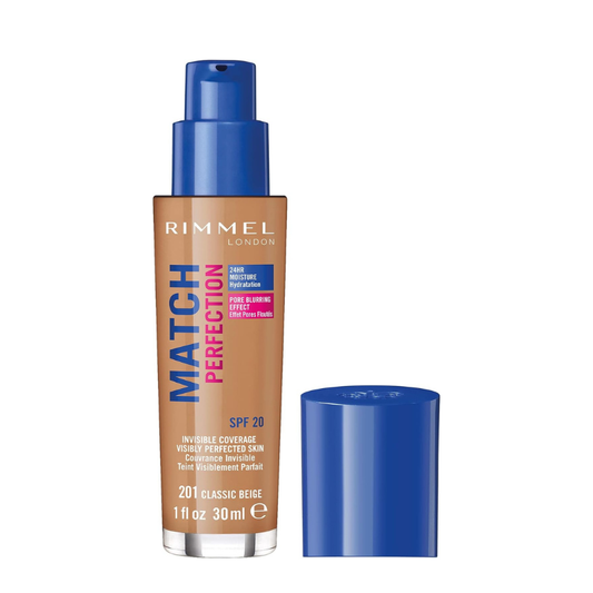 Rimmel Match Perfection Foundation 201 Classic Beige 30ml