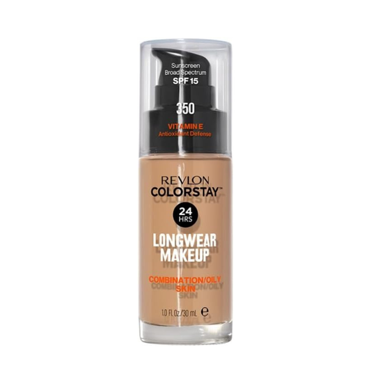 Revlon Colorstay Combination/Oily With Pump, 350 Rich Tan, 30 ml