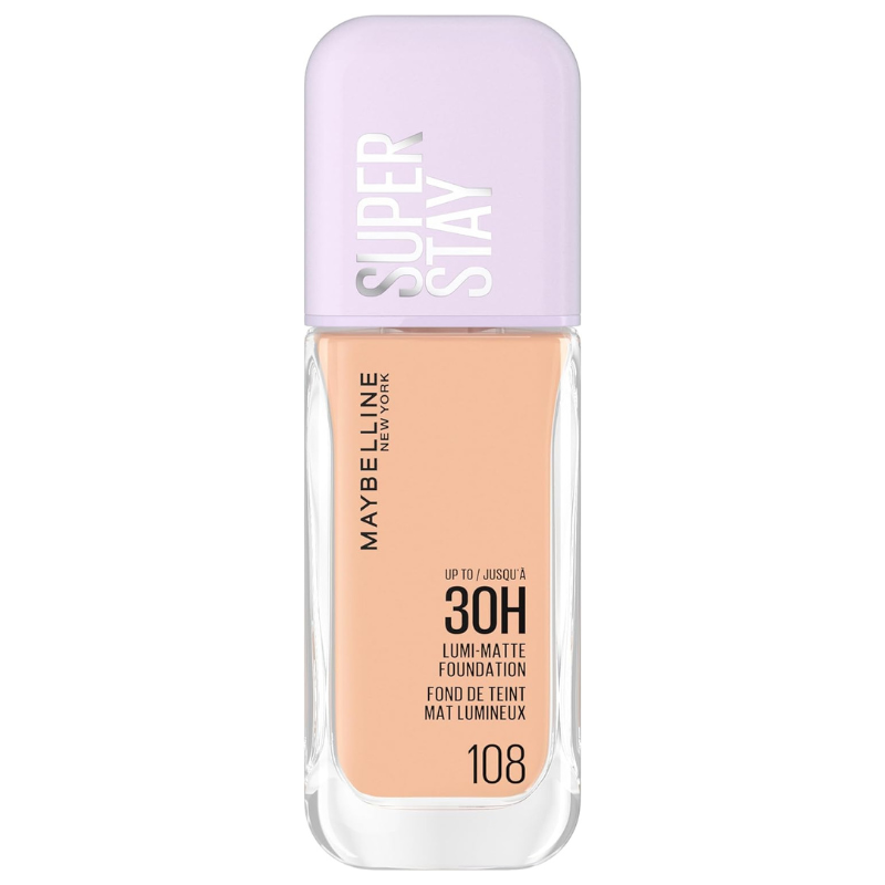 Maybelline New York Super Stay Lumi-Matte Foundation Up to 30 Hours Long-Lasting Wear - 108