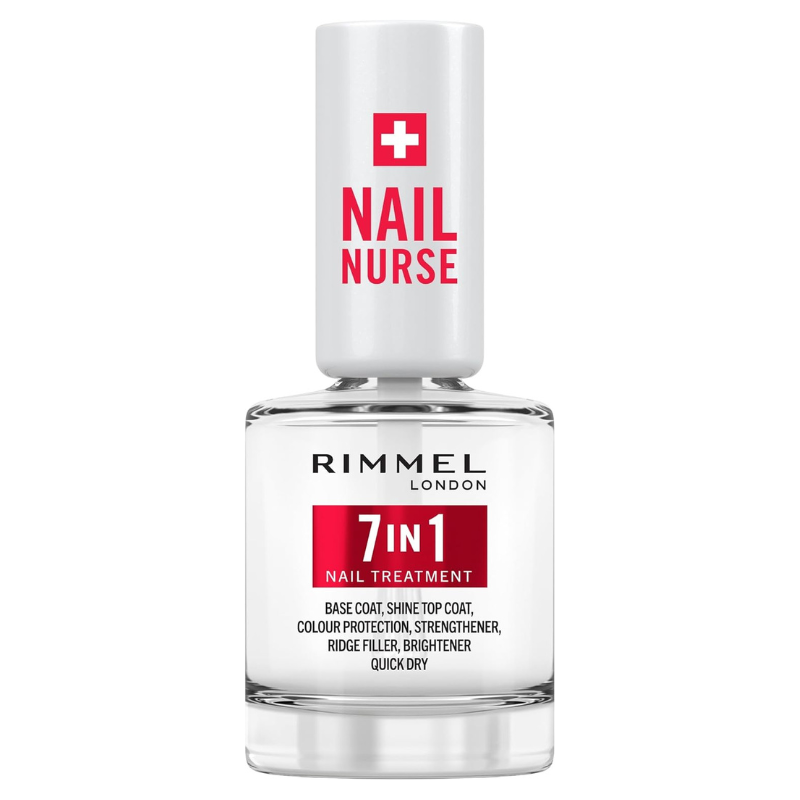 Rimmel Nail Nurse 7-in-1 Strengthening Nail Treatment – Base & Top Coat 12ml