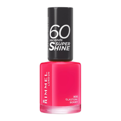 Rimmel London 60 Seconds Super Shine Nail Polish – 300 Glaston Berry, 8 ml