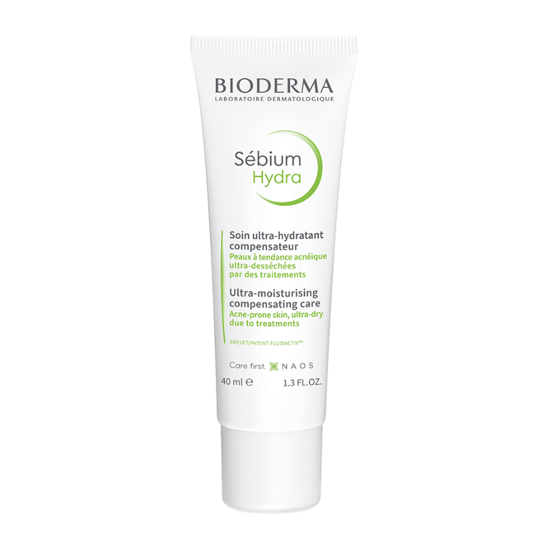 Bioderma Sébium Hydra Ultra Moisturiser, Ultra-Dry & Acne-Prone Skin Treatment, 40ml