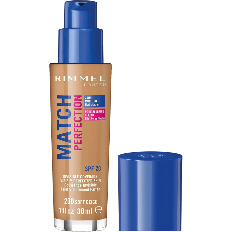 Rimmel Match Perfection Foundation 200 Soft Beige 30ml