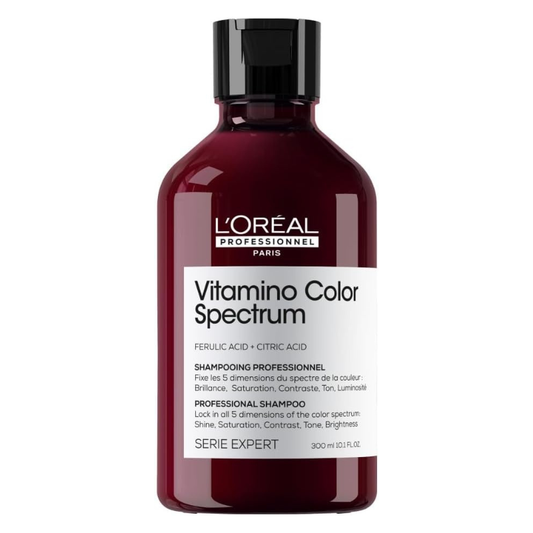 L’Oréal Professionnel Vitamino Color Spectrum Sulphate-Free Shampoo for Coloured Hair with Ferulic Acid and Citric Acid, 300ml