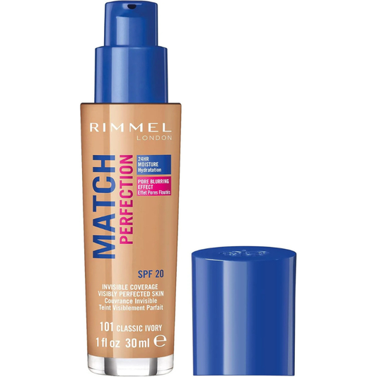 Rimmel Match Perfection Foundation 101 Classic Ivory 30ml