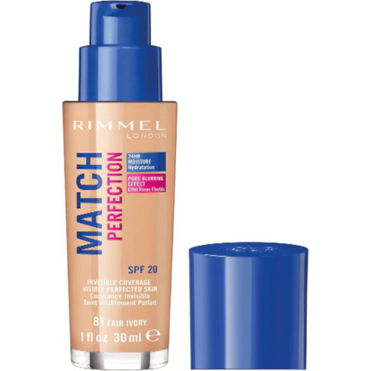Rimmel Match Perfection Foundation – 081 Fair Ivory, 30 ml