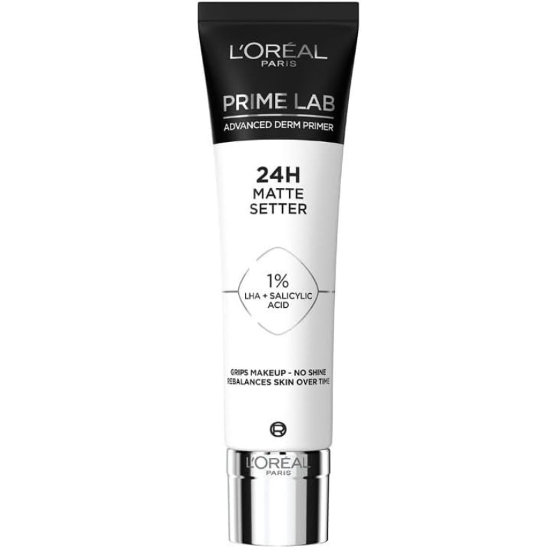 L’Oréal Paris Prime Lab Advanced Derm Primer 24 Hour Matte Setter 1% LHA Salicylic Acid, 30ml