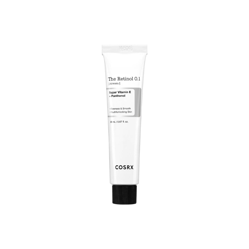 COSRX The Retinol 0.1 Cream with Vitamin E and Panthenol Firming Anti-Ageing Moisturiser – 20ml