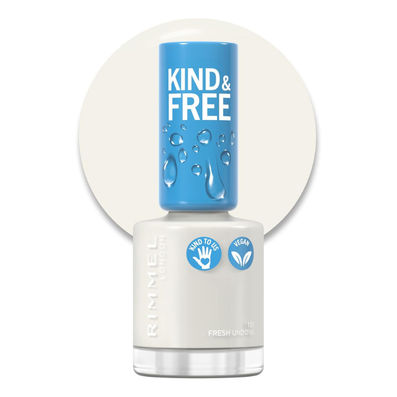 Rimmel London Kind & Free Nail Polish – 151 Fresh Undone, 8 ml