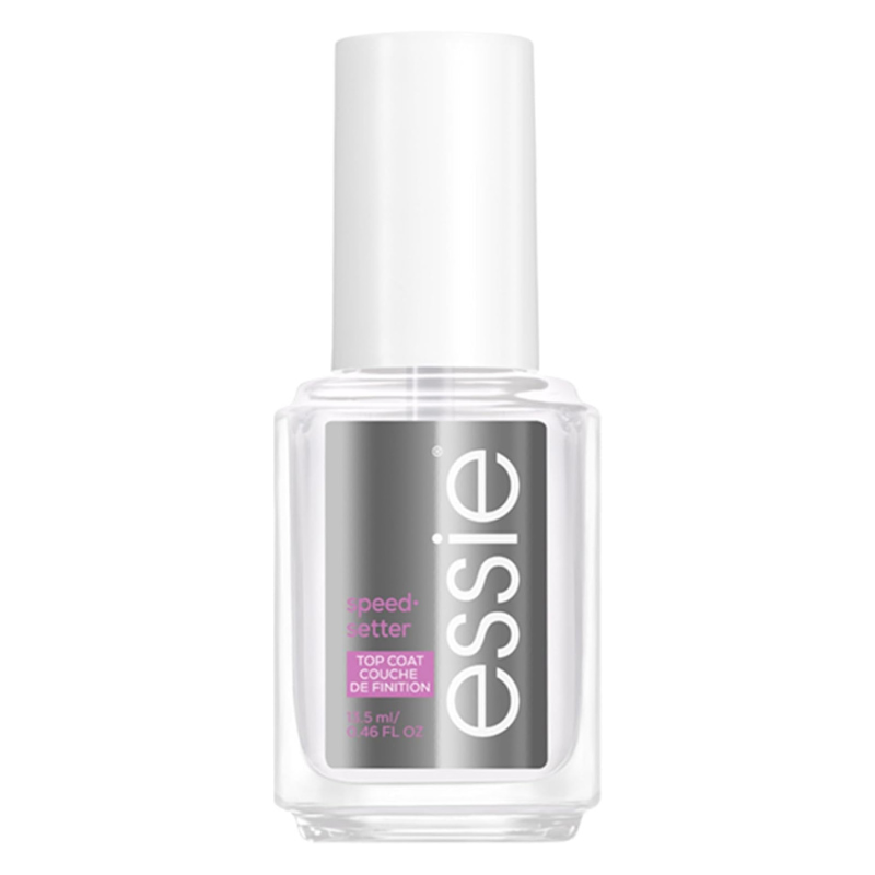 essie Nail Polish Nail Care Speed Setter Quick Dry Ultra Shine Fast Drying Nail Varnish Top Coat, 13.5 ml