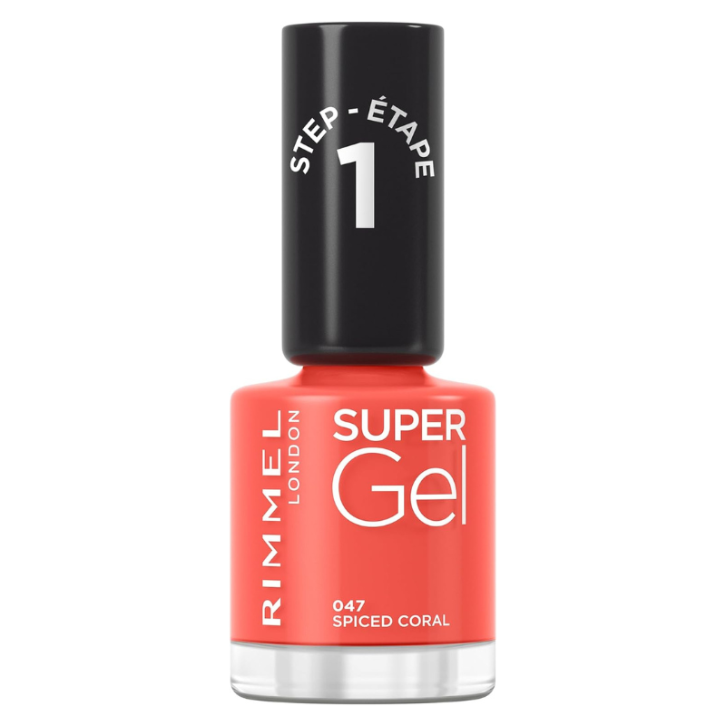 Rimmel  London Super Gel 60 Seconds Nail Polish – 47 Spiced Coral