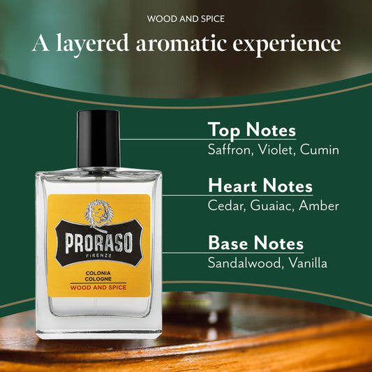 Proraso Cologne wood and spice 100ml