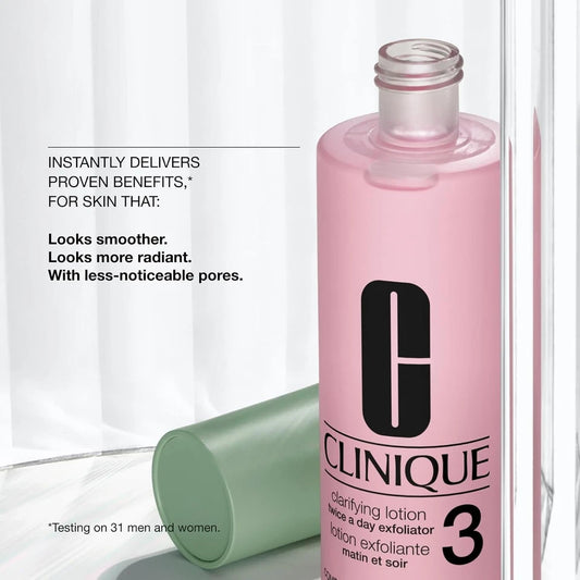 Clinique Clarifying Lotion 3 Twice A Day Exfoliator Combination Oily 200ml